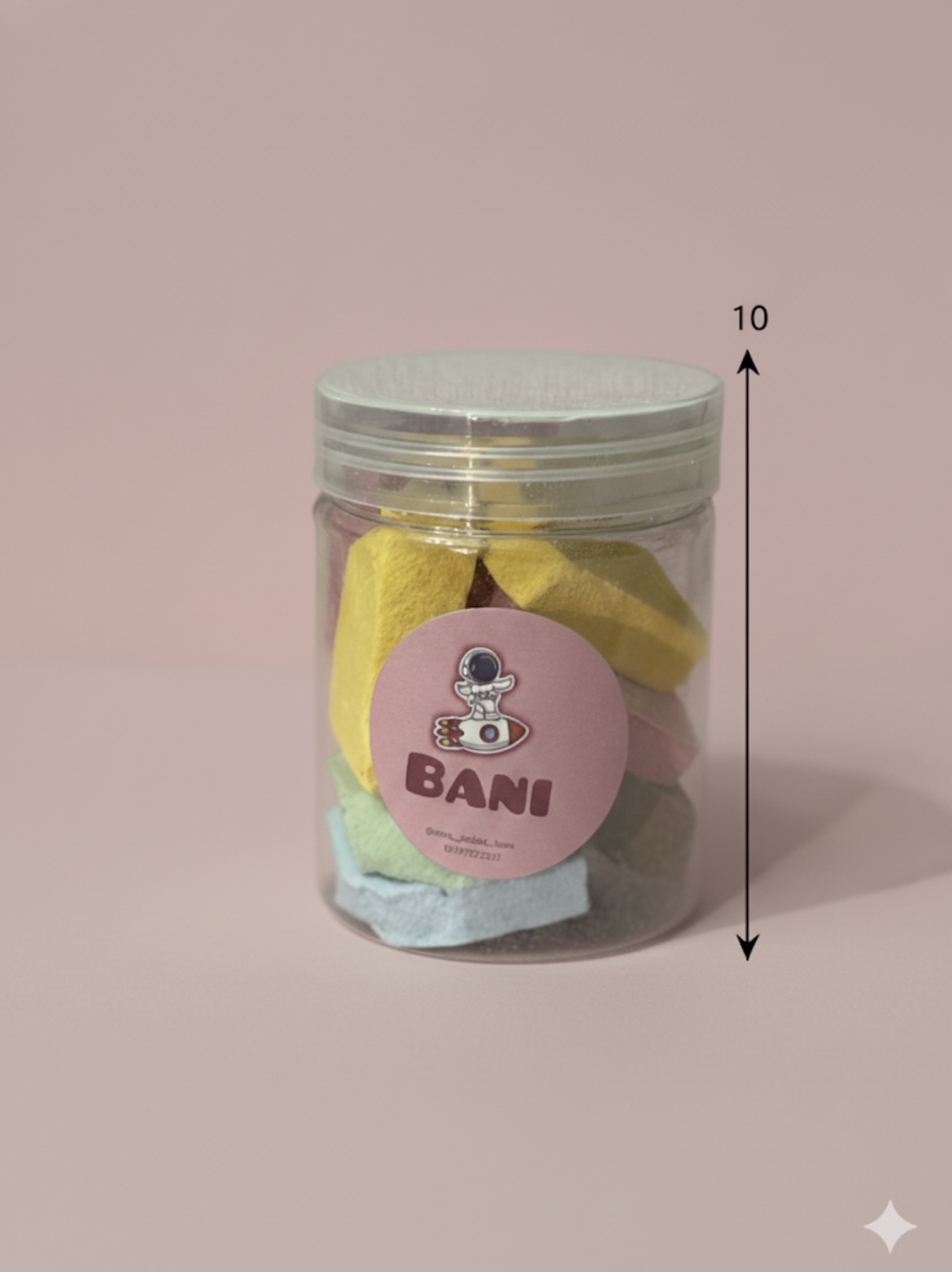 بستنی خشک مخلوط بطری ۱۰ سانت ارسال رایگان